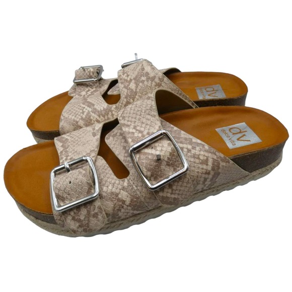 DOLCE VITA SNAKE PRINT WOMEN'S SANDALS sz 7.5 (as is) - Picture 1 of 7